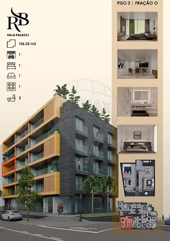 Apartamento T1 novo na Ribeira Brava