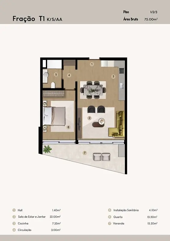 Apartamento T3 à venda em Câmara de Lobos